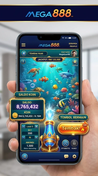 Layar utama mega888 — antarmuka bersih setelah instalasi